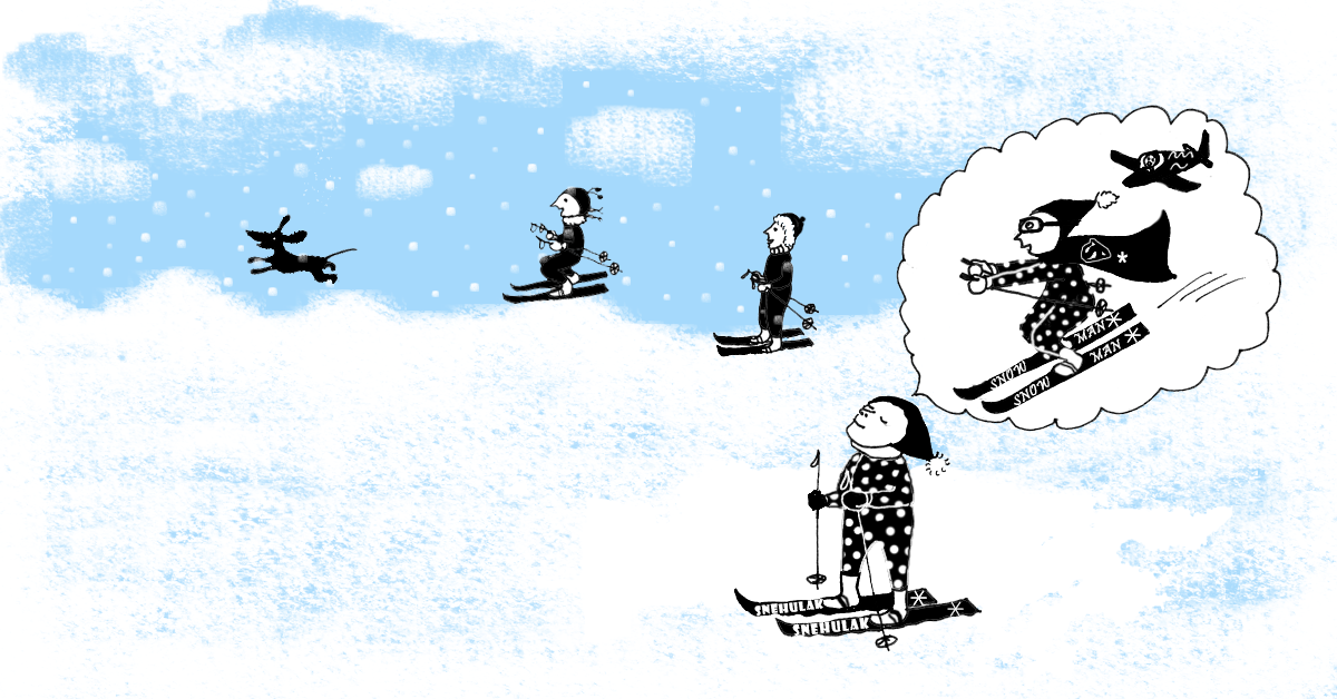 Poprvé na lyžích 5 – skok a sjezdový postoj